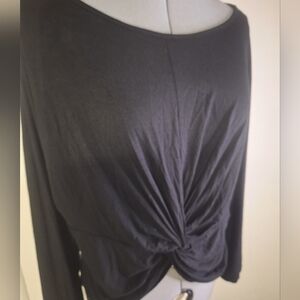 Mikey & Joey Cropped Black Women's Top Size Med